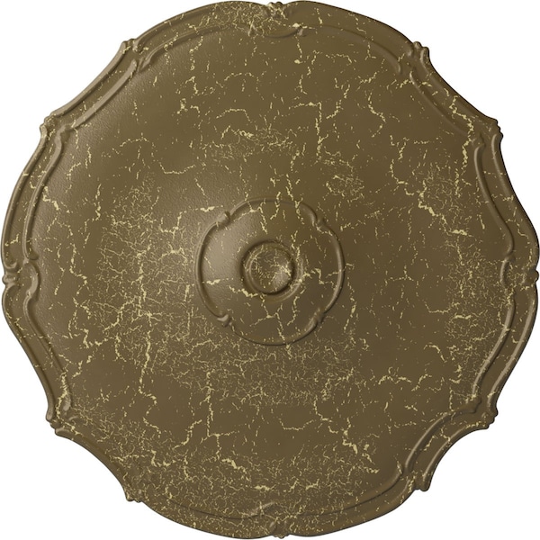 Ekena Millwork Pompeii Ceiling Medallion (Fits Canopies up to 2"), 18 7/8"OD x 1 1/2"P, Mississippi Mud Crackle CM18POMMC - main